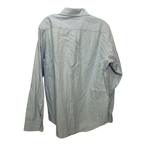 Vineyard Vines Shirt Small Check Blue Cooper Performance Button Up - Picture 2 of 7